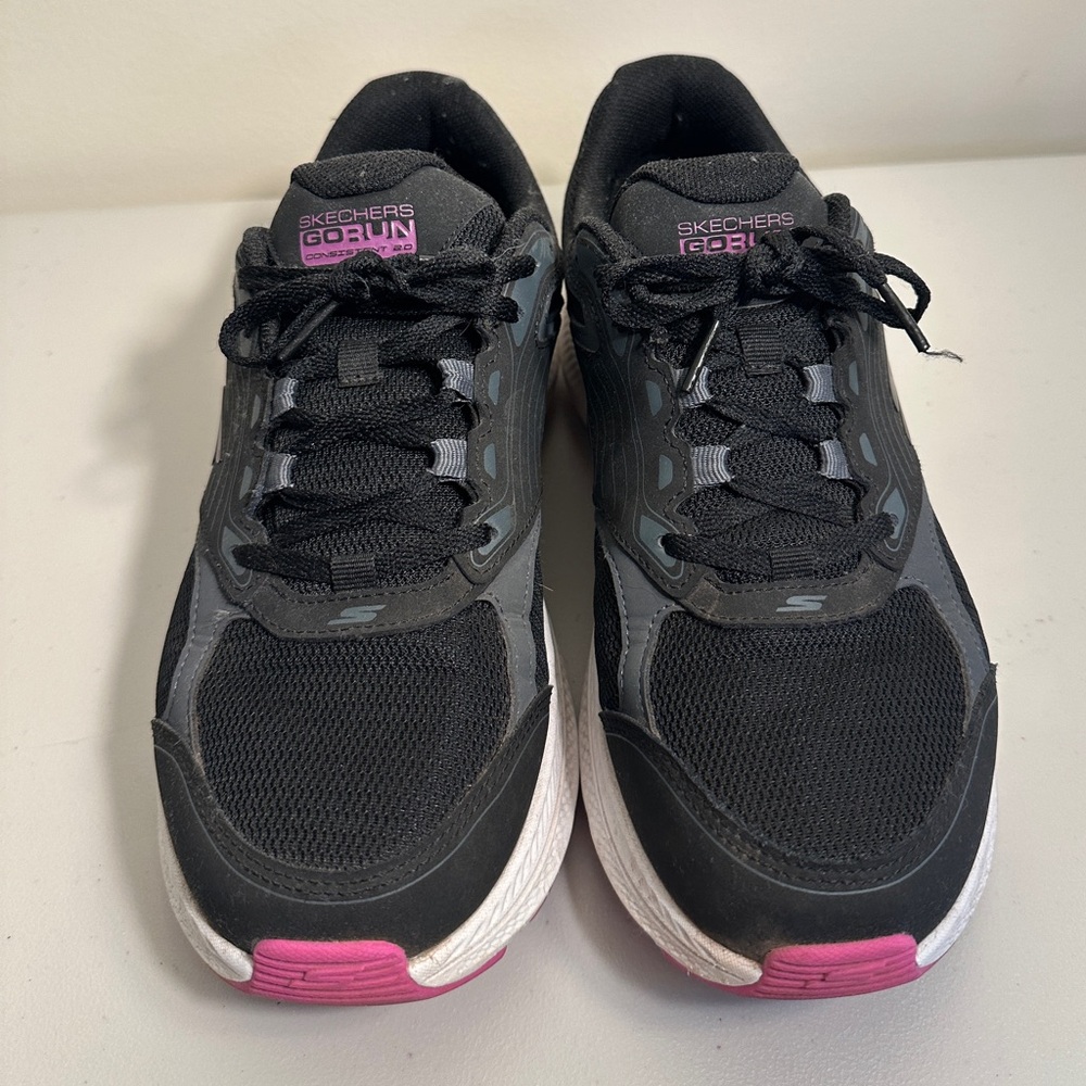 Skechers Women's Black and Pink Athletic Shoes